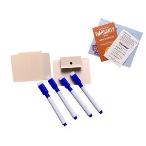 Metal Label Basket Bin Clip Removable Pantry Storage 18 Labels 4 Chalk‎ Markers